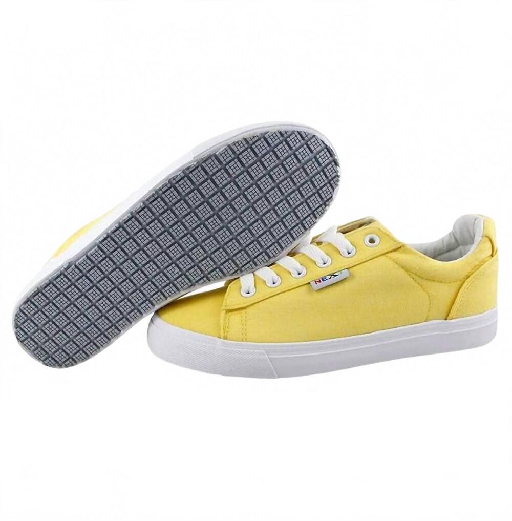 NEW LAFORST SHOES women's christy sneaker in yellow